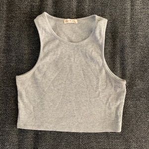 Gray Cropped Tank